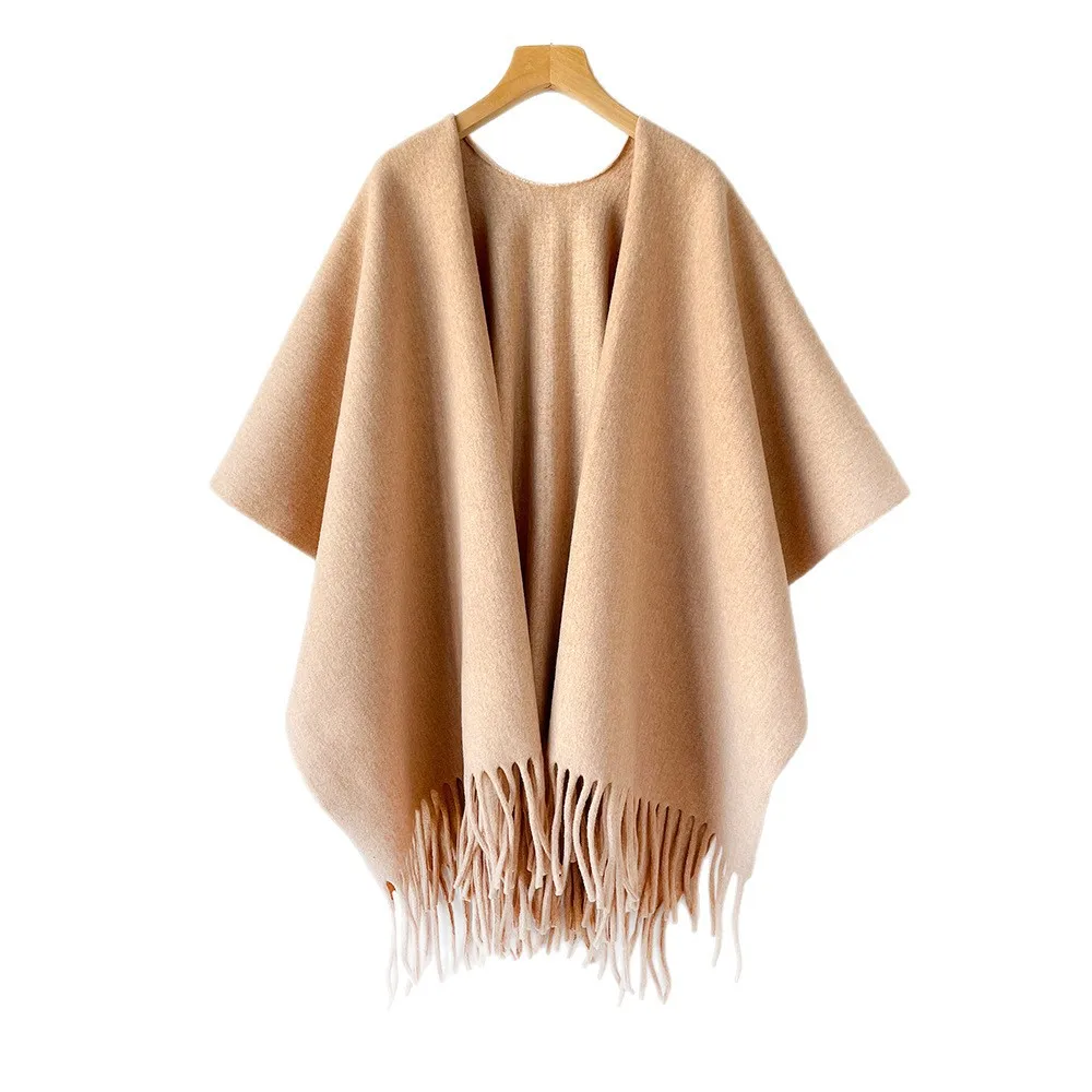 Winter Shawl Cape Womens Thick - Woven Scarf Blanket recension och pris