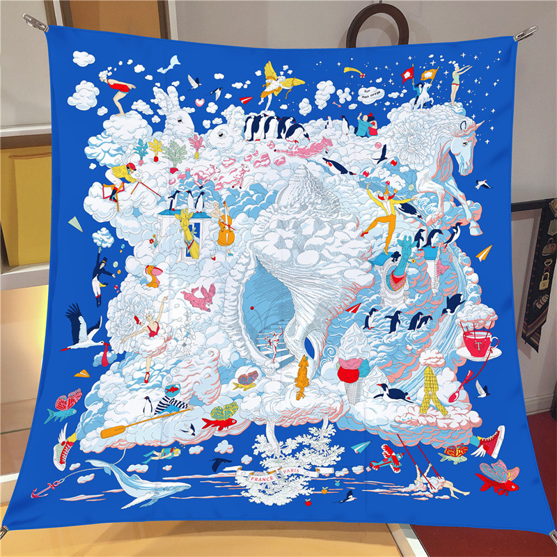 POBING Twill Silk Scarf Women  - Face Scarf Mask recension och pris