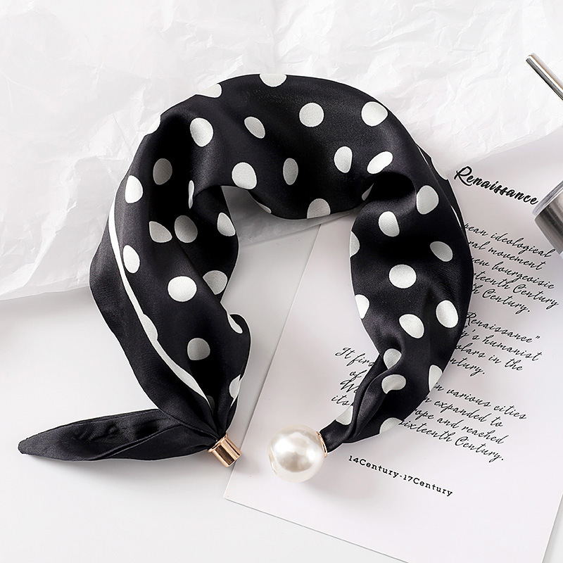 Women New Pearl Buckle Silk Sc - Face Scarf Mask recension och pris