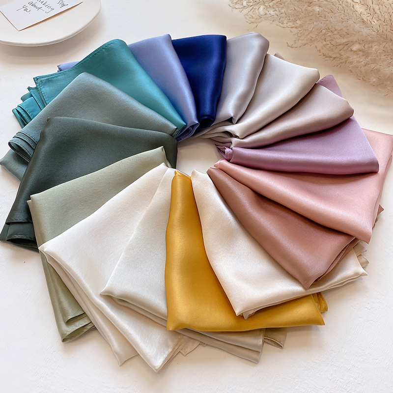 Fashion 100% Real Silk Scarf W - Scarf Silk Square recension och pris