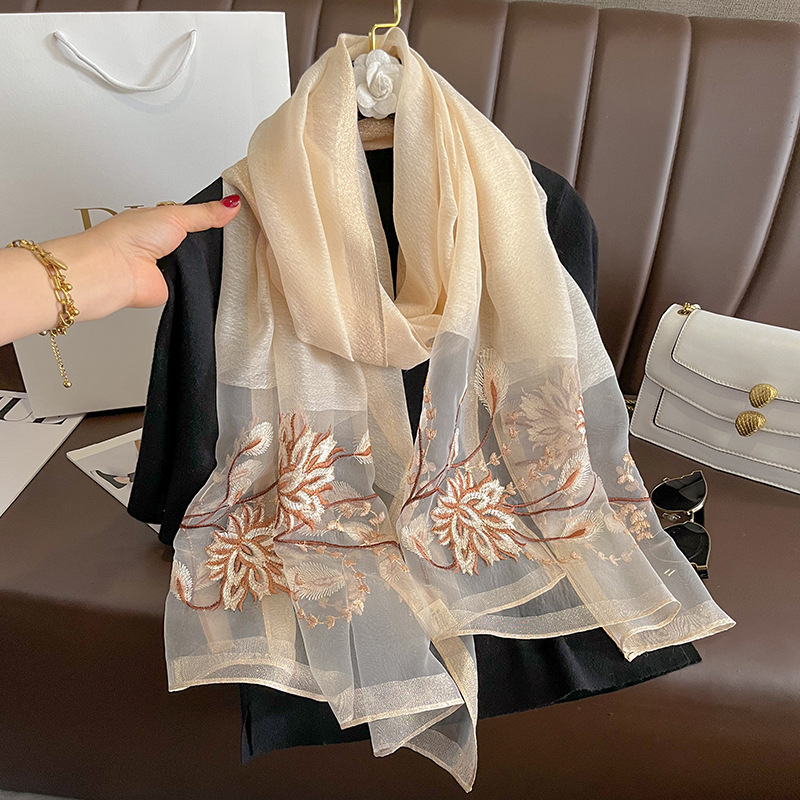Spring Summer Solid Silk Scarf - Woven Scarf Blanket recension och pris